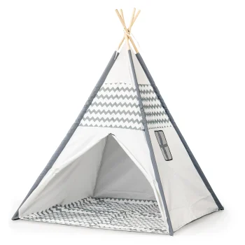 Ecotoys vigvama tipa bērnu telts (120x120x160 cm)