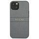 Guess iPhone 13 mini vāciņš Saffiano Strap Pelēks