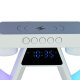 RGB Bedside Lamp with Wireless Charger, Bluetooth Speaker and Alarm Clock, White