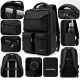 NORLÄNDER Twill Backpack mugursoma datoram, 34 l, melna