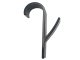 Bathroom Radiator Towel Hooks, 2 pcs, Black