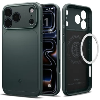 Чехол Spigen Thin Fit Mag MagSafe для iPhone 18 Pro / 17 Pro, зеленый