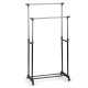Massido 686100 standing clothes rack, adjustable, black-silver