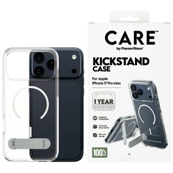 Чехол PanzerGlass для iPhone 17 Pro Max Feature Case с подставкой и MagSafe, прозрачный