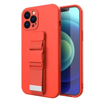 iPhone 11 Pro vāciņš ar regulējamu kakla siksniņu, sarkans