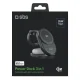 SBS Qi2.2 25W 3-in-1 salokāma bezvadu uzlādes stacija, melna