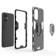 Чехол для OnePlus Nord N20 5G Ring Armor, гибридный с кольцом, черный