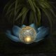 Saules lampa dārzam Forever Light SUNARI FLS-70 Lotosa zieds, zila