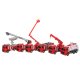 6-in-1 Fire Truck Toy Set for Kids, Rescue Vehicles 26305, red