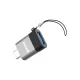BWOO BZ-35 USB-A uz USB-C OTG adapteris, pelēks