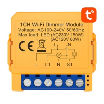Умный WiFi выключатель Avatto DMS16-2 TUYA для освещения