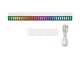 USB RGB LED gaismas josla ar skaņas reakciju, 18 režīmi, balta