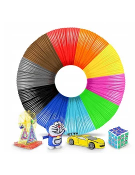 PCL Plastmasas Diegu Filamentu Pavedienu Komplekts 3D Pildspalvai 1,75mm, 50m | Set of 3D Pen Refills Cartridges...