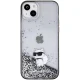 Чехол Karl Lagerfeld для iPhone 15 Plus Liquid Glitter, прозрачный