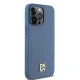 Чехол DKNY для iPhone 15 Pro Max Leather Monogram Pattern MagSafe, синий