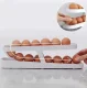 Egg Storage Dispenser Container, White