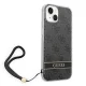Guess 4G Print Strap vāciņš iPhone 14 Plus, melns