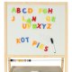Children\'s Double-sided Magnetic Wooden Drawing Board with Accessories, 37x48x90 cm