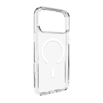 Чехол Puro Lite Mag для iPhone 17 Pro, прозрачный с белым кольцом