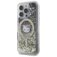 Hello Kitty iPhone 16 Pro Max vāciņš Liquid Glitter Fever MagSafe, zelta