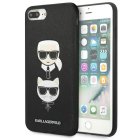 Karl Lagerfeld Saffiano Karl&Choupette Head Case for iPhone 7 Plus / 8 Plus Black