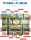 Bērnu Plāns Paklājs ar Ceļa zīmēm, 130 x 100 cm | Children\'s Slim Mat Carpet with Road Signs, 130 x 100 cm