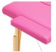 Складной Деревянный Массажный Стол Komfort Activ Fizjo 2 Сегмента, Розовый