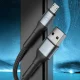 3mk Hyper Cable N-SERIES USB-A uz Micro USB kabelis 50cm 10W QC 3.0, melns