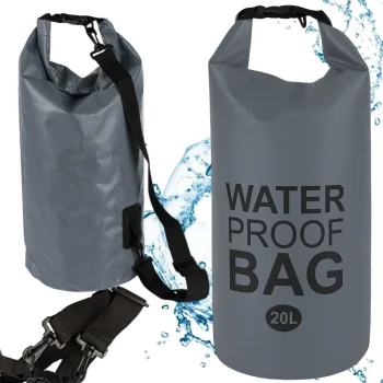 Waterproof Dry Bag / Backpack 20L, Grey
