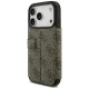 Чехол-книжка Guess Book 4G Metal Logo для iPhone 18 Pro / 17 Pro, коричневый