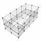 Petsi Modular Playpen for Rodents, 35 Panels, Black