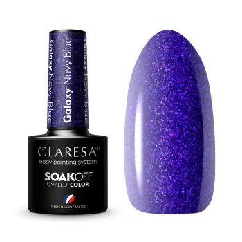 Claresa Galaxy Navy Blue hibrīda nagu laka, 5 g