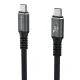Wozinsky WPS-UY41S USB-C uz USB-C USB4 kabelis 240W 40Gb/s 1m, melns