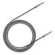 Baseus Yiven 3.5mm AUX Audio Cable, 1m, Black/Silver