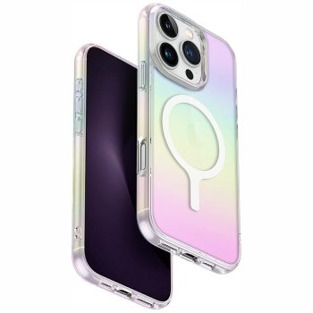 Uniq iPhone 16 Pro Max Case Iridescia Magclick Charging, Holographic