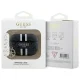 Guess AirPods Pro 2 maciņš 4G Printed Stripes Charm, melns