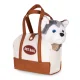 Multistore plīša sunītis somiņā ar ķemmi, Husky