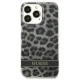 Guess Leopard vāciņš iPhone 13 / 13 Pro Pelēks