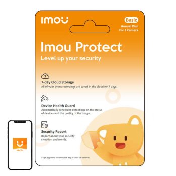 Годовая подписка Imou Protect Basic (1 камера)