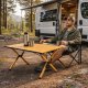 Folding Camping Table 90x60 cm with Bag MultiGarden