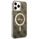 Чехол Guess для iPhone 13 Pro Max 4G MagSafe, коричневый