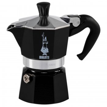 "Bialetti Moka Express'' Espresso Kafijas Vārāmā Kanna, 1 Tasei, Melns| Moka Pot Coffee Maker
