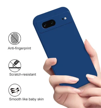 Google Pixel 10a Matt Silicone Color Case Cover, Blue | Silikona Vāciņš Maciņš Apvalks Bampers
