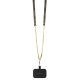 Guess iPhone 15 Plus vāciņš Crossbody 4G Metal Logo, brūns