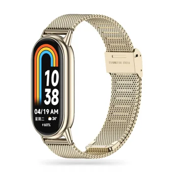 Tech-Protect Xiaomi Smart Band 8 / 8 NFC siksniņa MilaneseBand, bēša