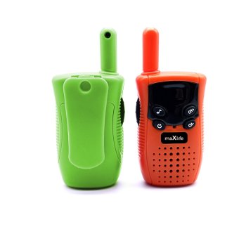 Maxlife MXWT-100 Talkabout Kids Walkie Talkie Twin-Pack, Orange / Green | Bērnu Rācijas 2x Komplekts