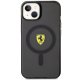 Ferrari iPhone 14 vāciņš Translucent MagSafe, melns