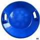 Round plastic snow saucer with handles, 62 cm, blue