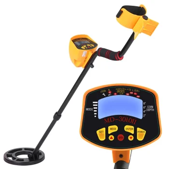 Metāla detektors ar LCD ekrānu MD3010, melns, oranžs
