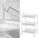 Three Level Storage Trolley on Wheels, Rolling Cart Organizer Shelf for Bathroom Kitchen Laundry Room Narrow Places,...